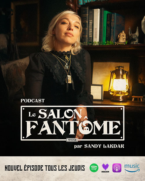 podcast, le salon fantôme, sandy lakdar